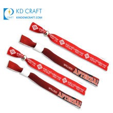 Custom made cheap sublimation printing fabric festival wristband